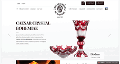 Desktop Screenshot of caesar-crystal.cz